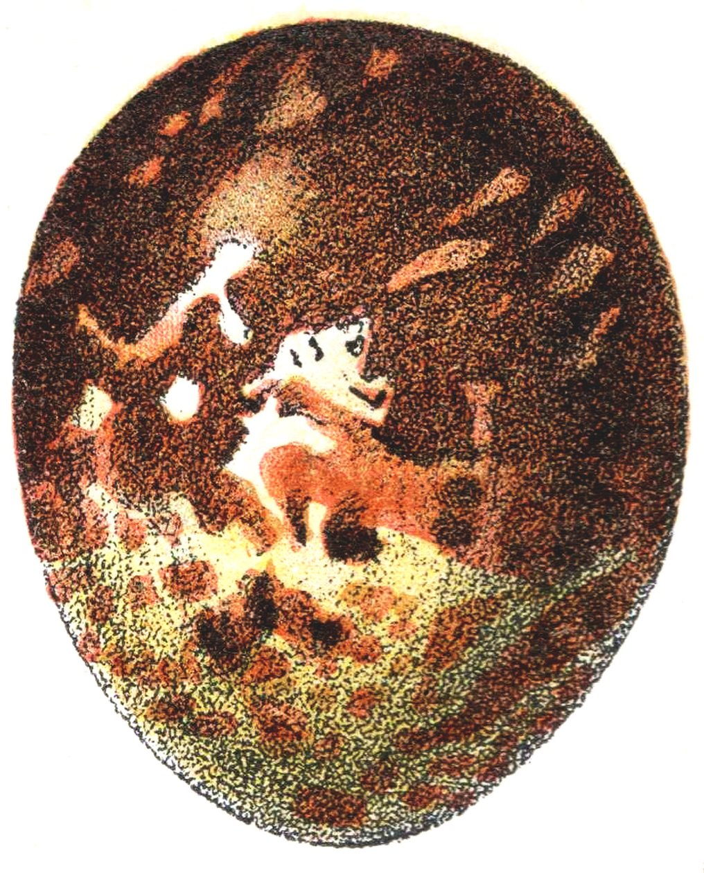 Ovo de um urubu-mel (Pernis apivorus), 1923 de Adolphe Philippe Millot