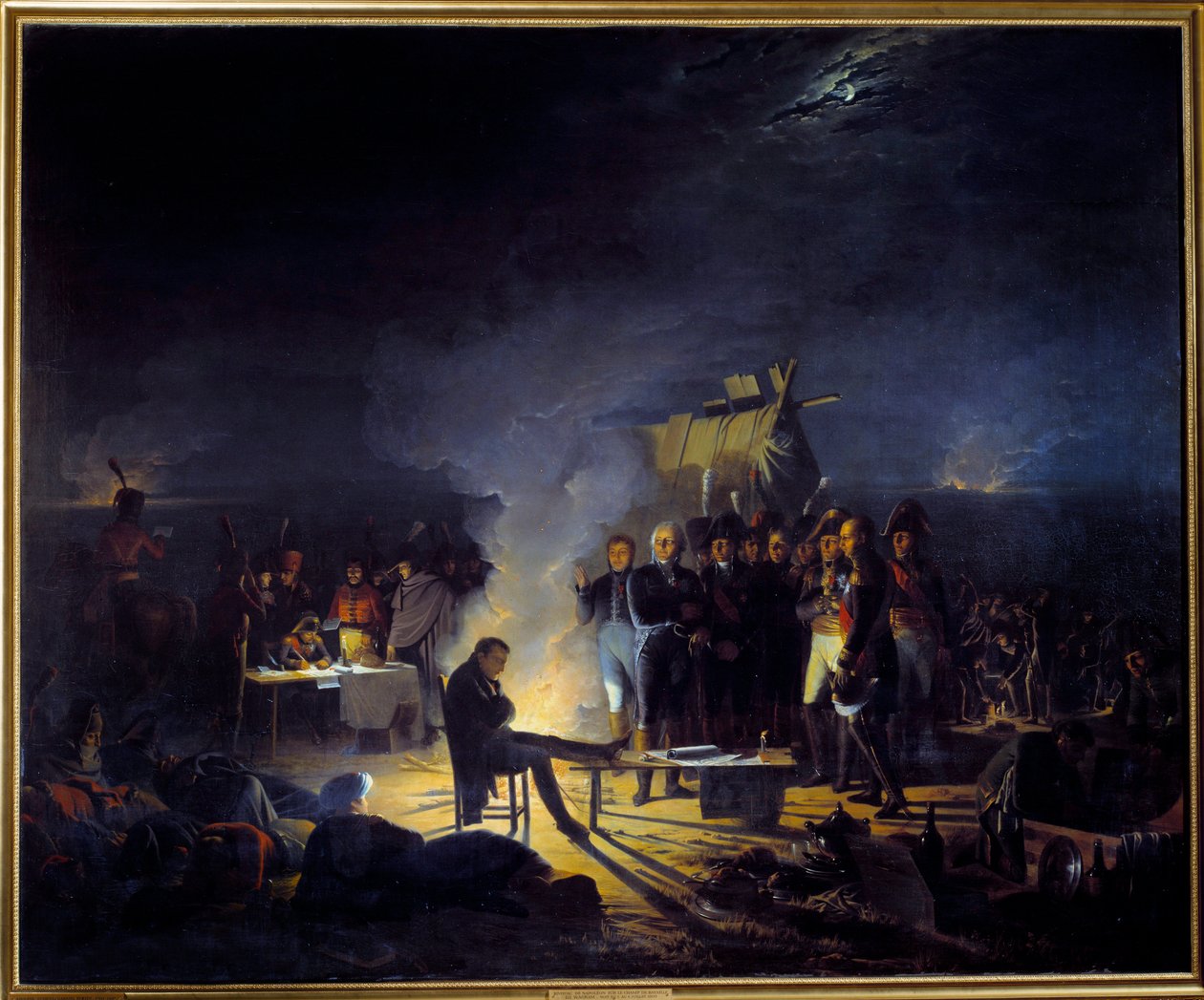 Bivouac de Napoleão I no campo de batalha de Wagram (5-6 de julho de Adolphe Roehn