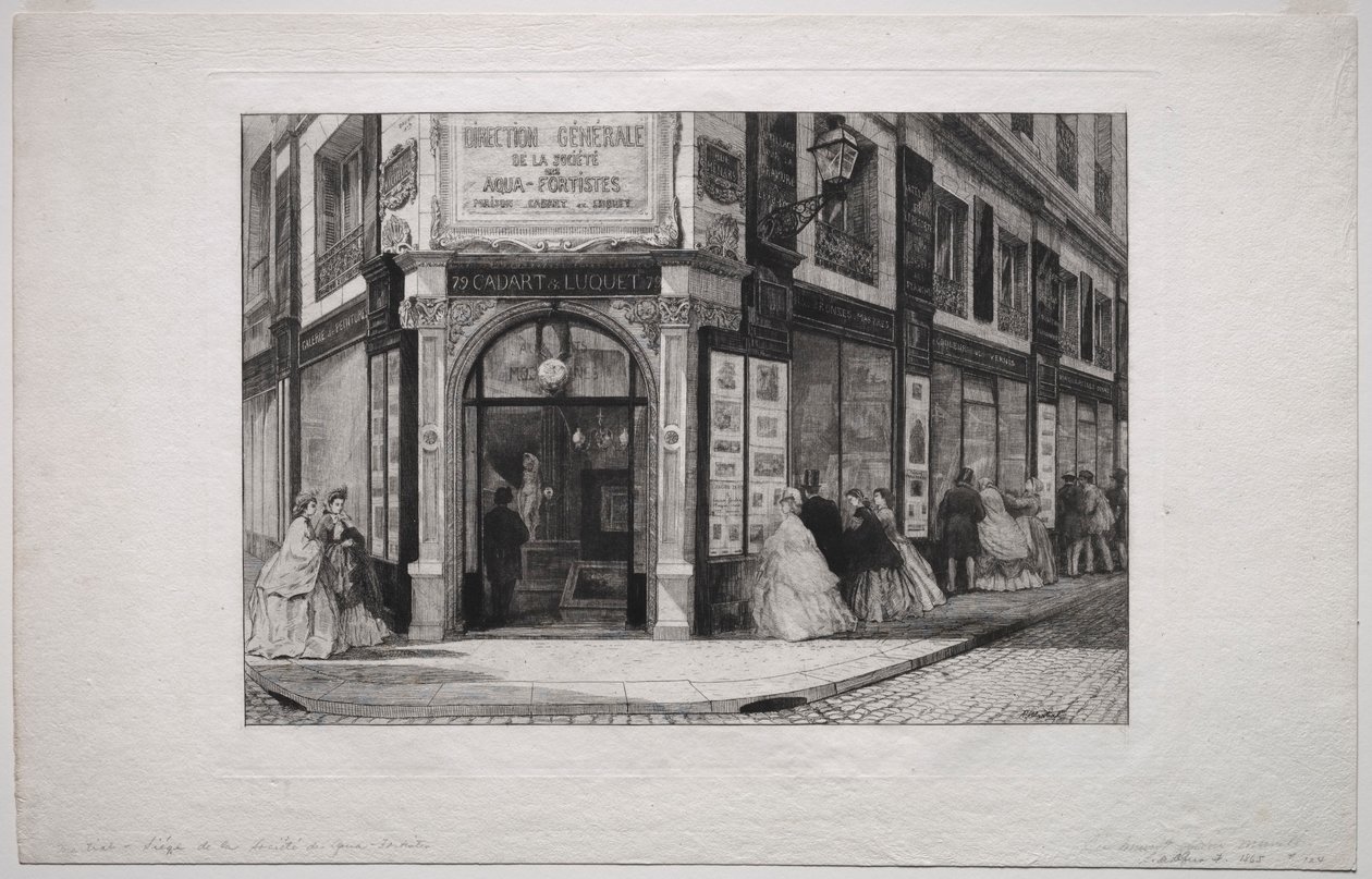 Sede da Sociedade de Aquafortistas de Adolphe Théodore Jules Martial Potémont