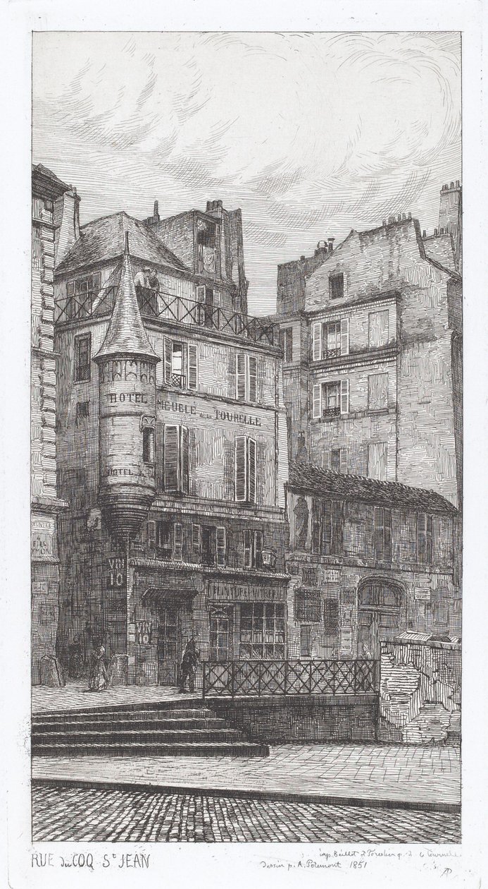Rue du Coq St. Jean de Adolphe Théodore Jules Martial Potémont