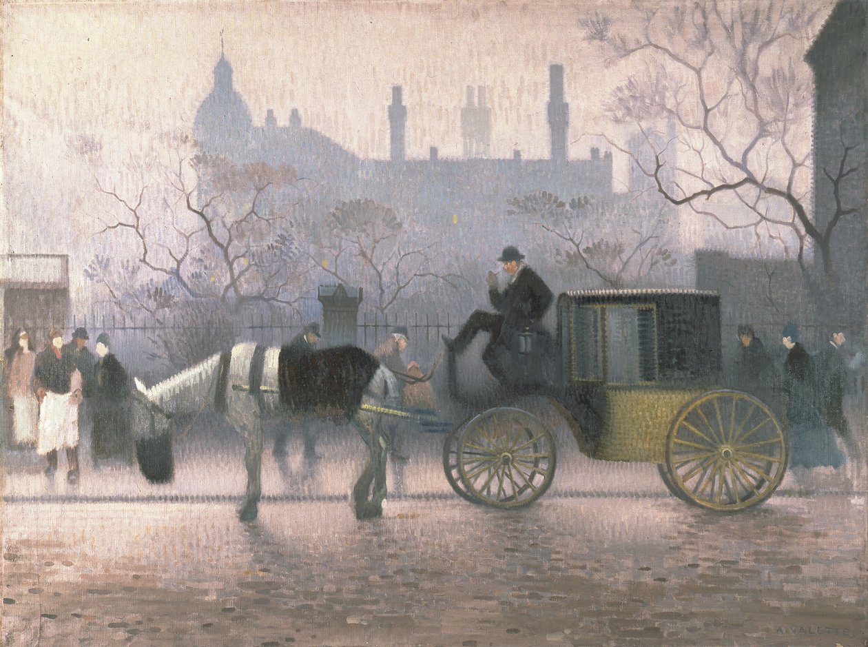 Old Cab em All Saints, Manchester de Adolphe Valette