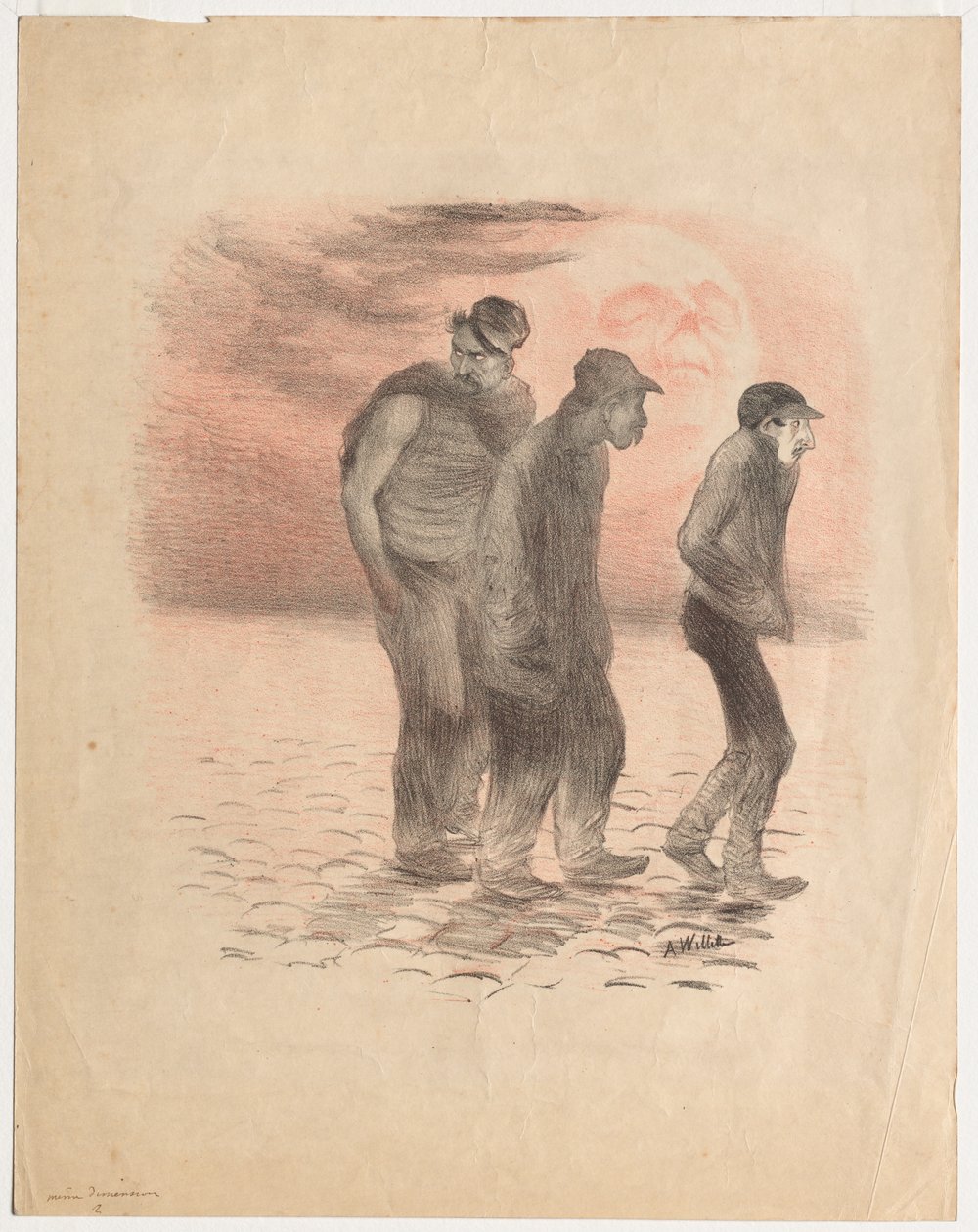 Cenas de Paris e Assassinos. de Adolphe Leon Willette