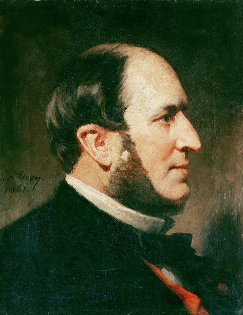 Barão Georges Eugene Haussmann (1809-91) 1867 de Adolphe Yvon