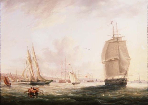 Envio para fora do Forte de Tilbury, Gravesend de Adolphus Knell