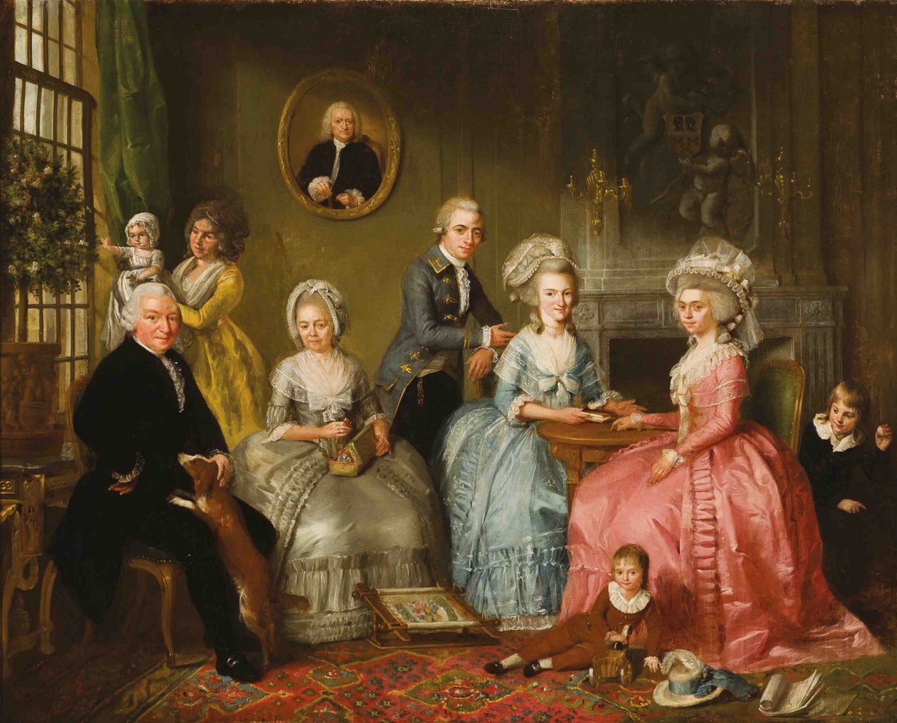 Retrato da família de Jan van Loon de Adriaan de Lelie