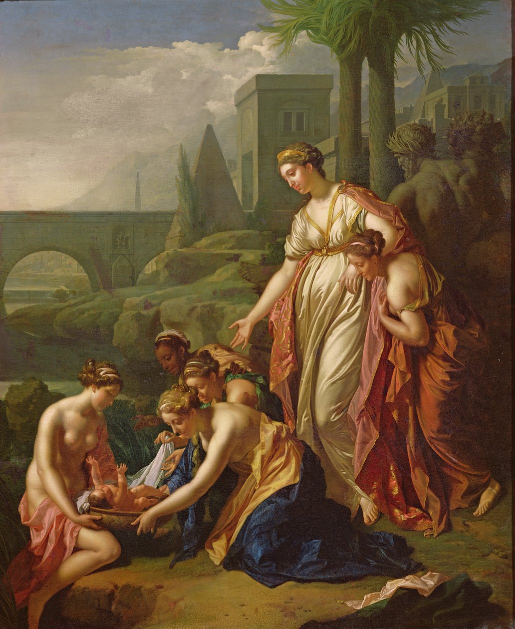 Moisés salvou da água, 1722 de Adriaan van der Werff