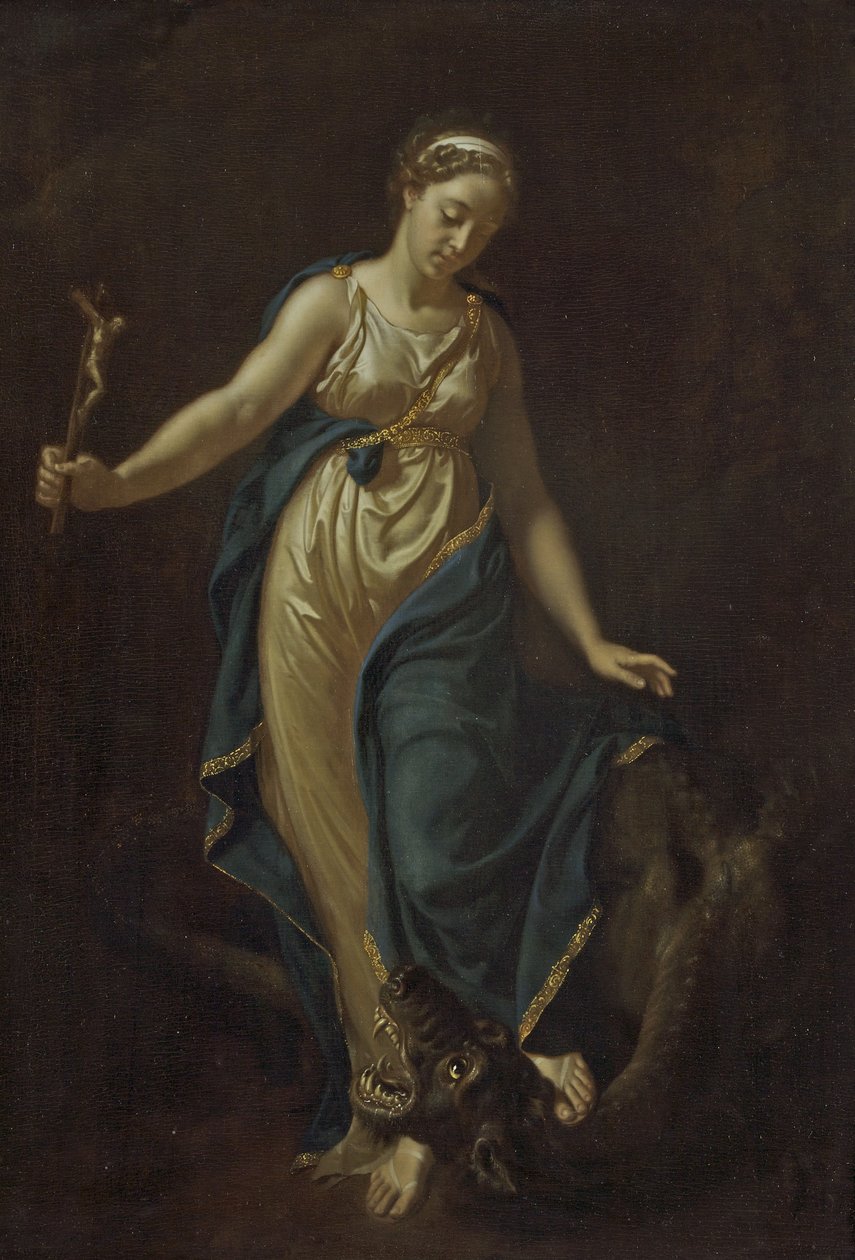 Santa Margarida e o Dragão, 1714 de Adriaan van der Werff