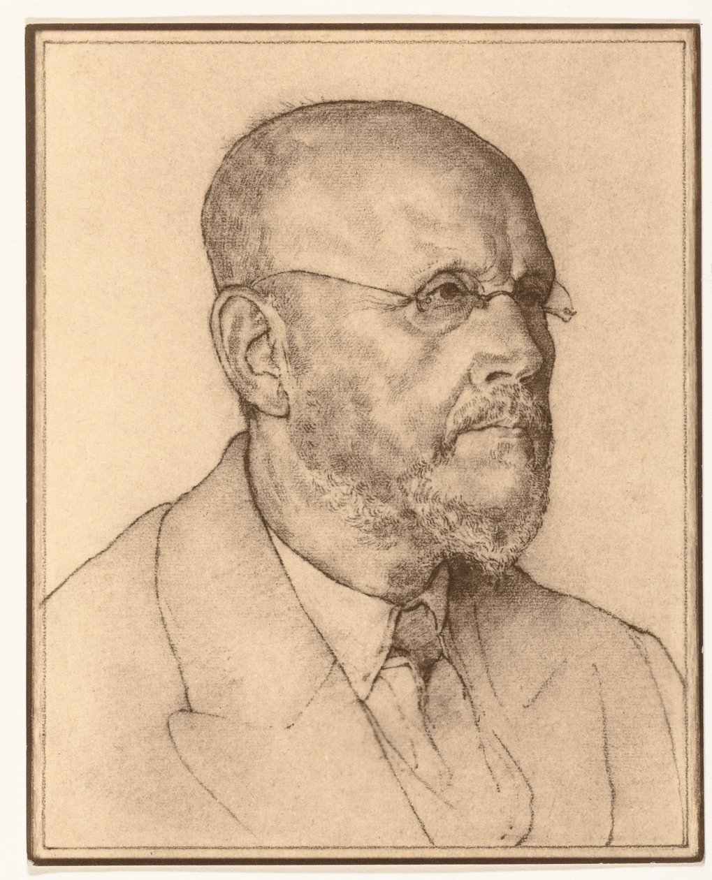 Fotoreprodução de um retrato de um homem por Han van der Kop de Adriaan Bijl