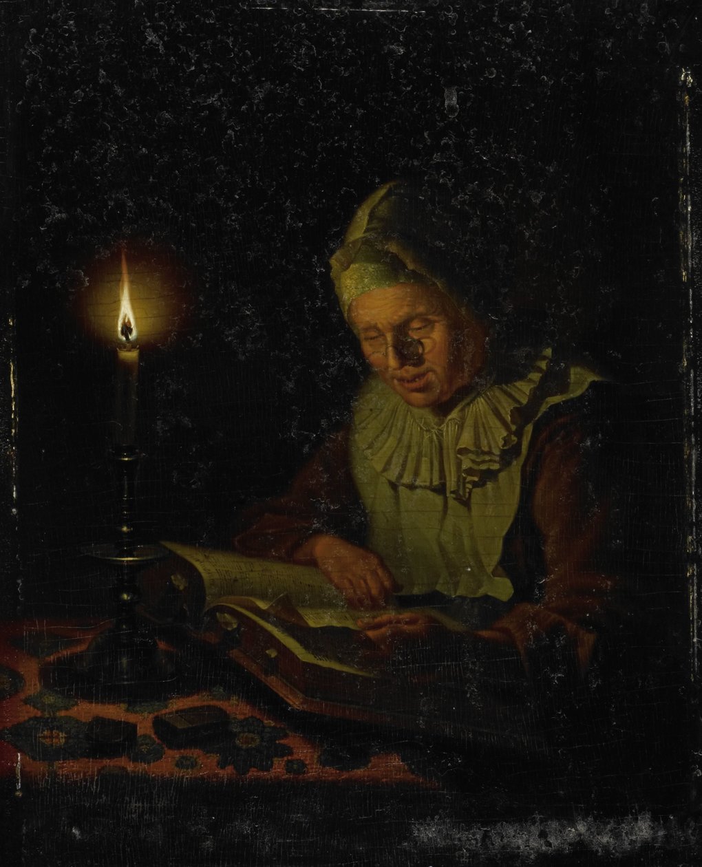 Leitura da Mulher Velha de Adriaan Meulemans