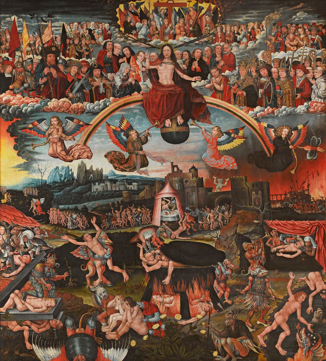 O Juízo Final, 1526. de Adriaan Moreels and Pieter Van Boven