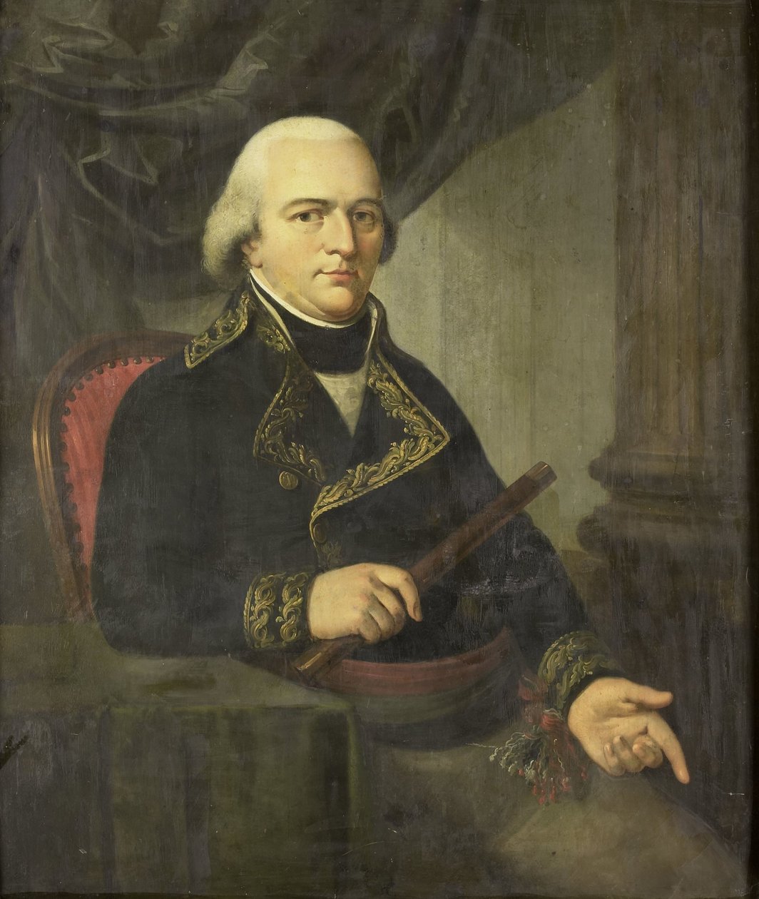 Retrato de Pieter Gerardus van Overstraten, Governador-Geral das Índias Orientais Holandesas de Adriaan de Lelie (attributed to)
