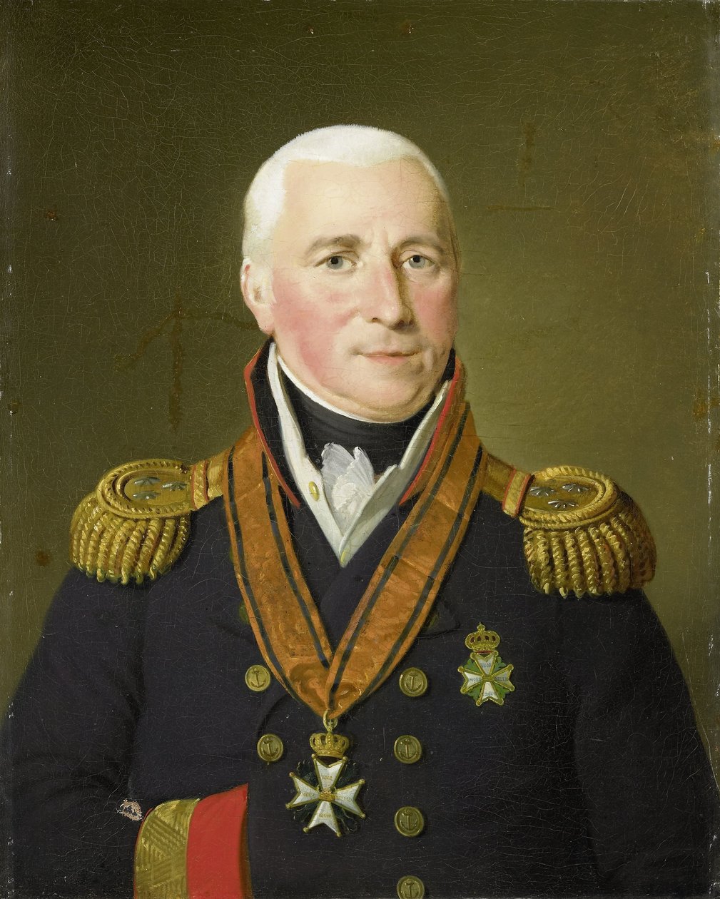 Retrato de Gerrit Verdooren (1757-1824), vice-almirante de Adriaan de Lelie