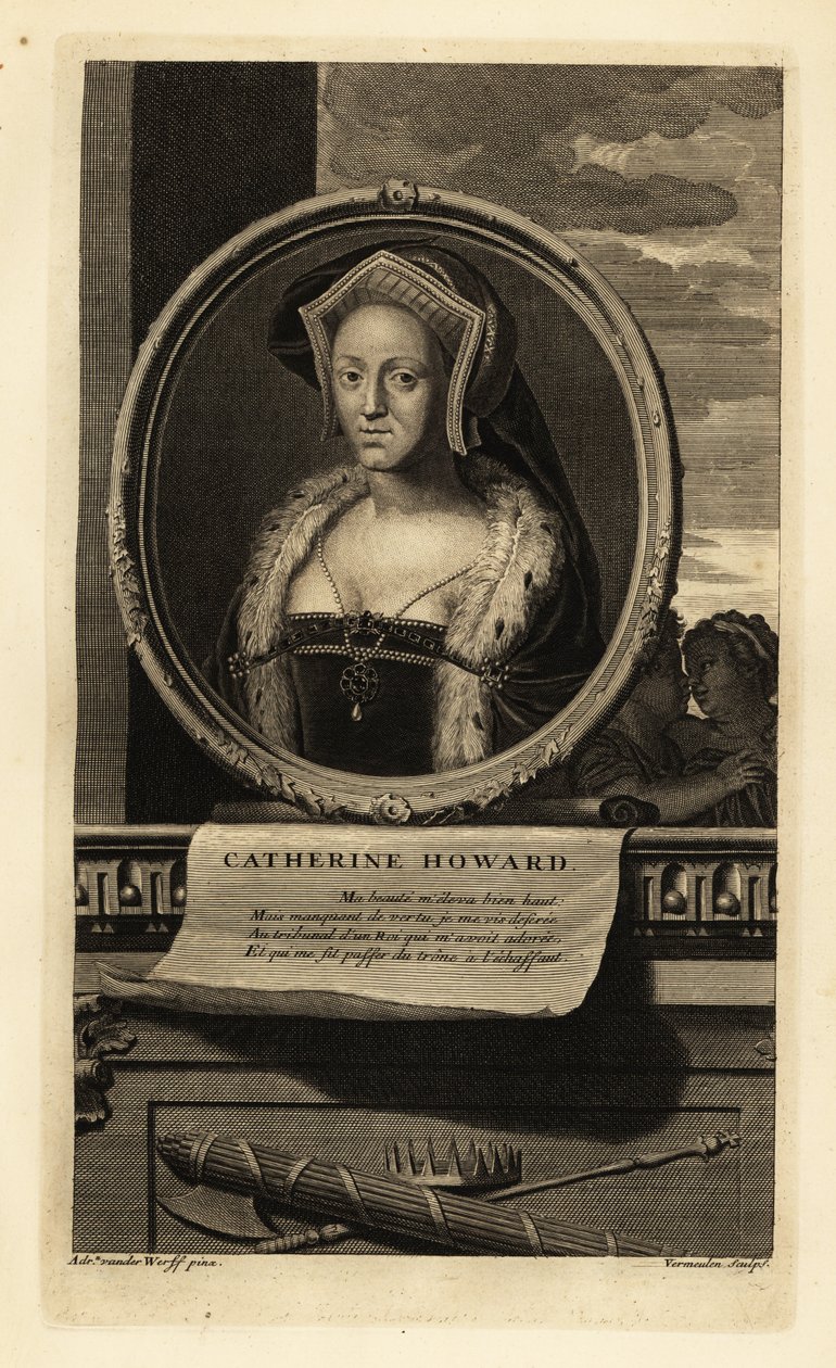 Catherine Howard (1528-1542) (gravura) de Adriaan van der (after) Werff