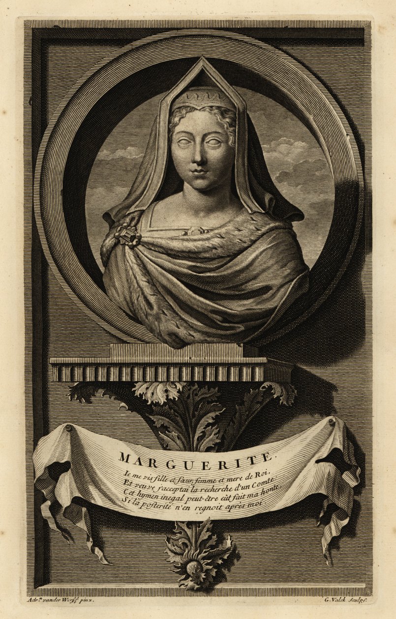 Margarida Tudor (1489-1541) (gravura) de Adriaan van der (after) Werff