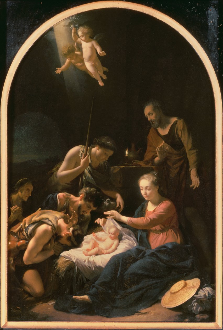 Adoração dos pastores, 1703 de Adriaan van der Werff