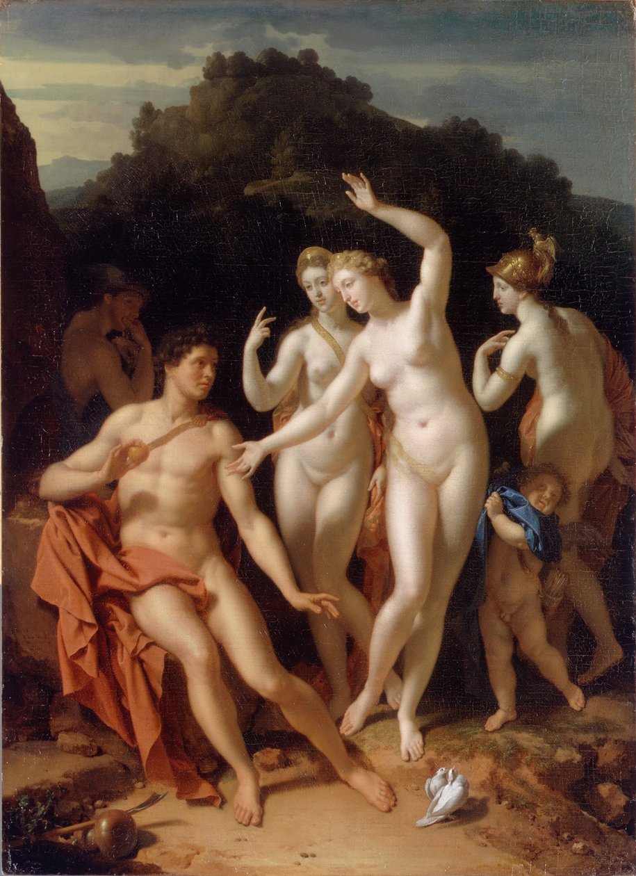 O Julgamento de Paris, 1716 de Adriaan van der Werff