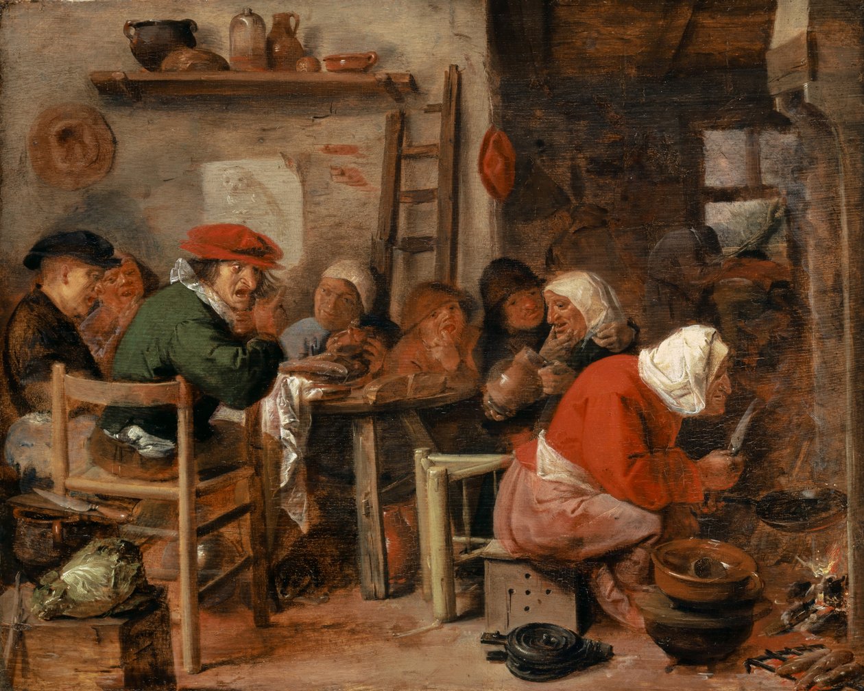 Uma refeição camponesa de Adriaen Brouwer