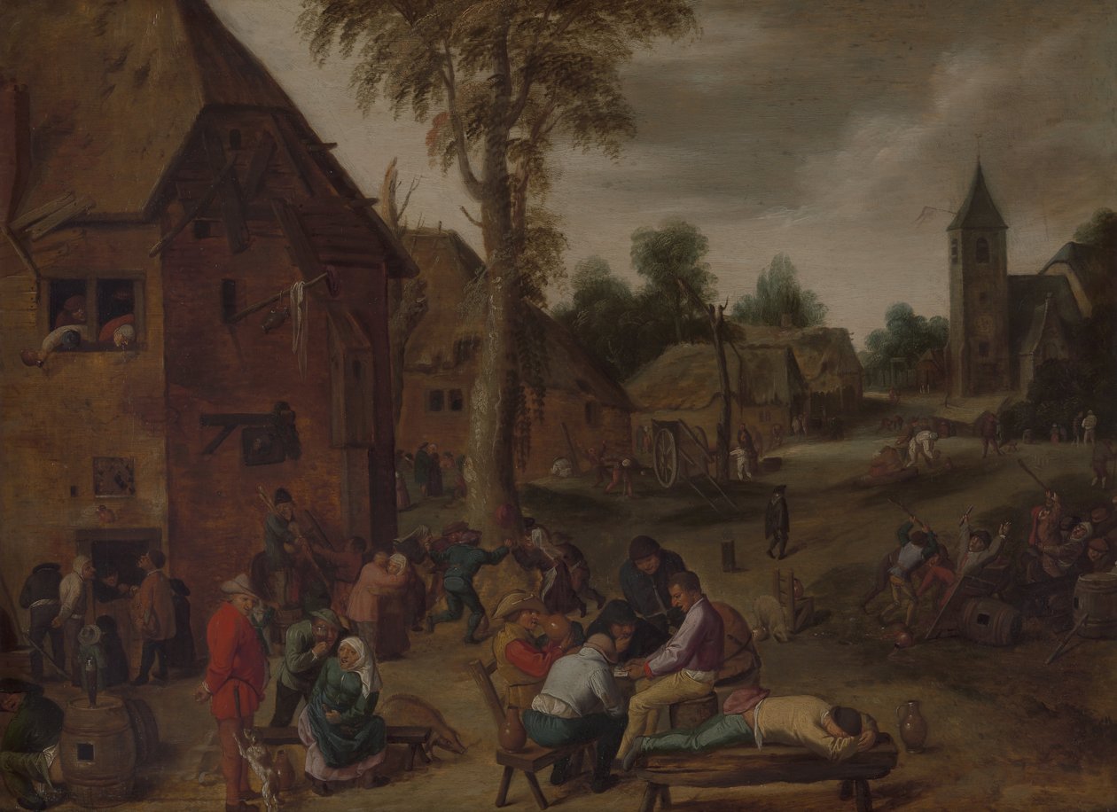 Feira de aldeia de Adriaen Brouwer