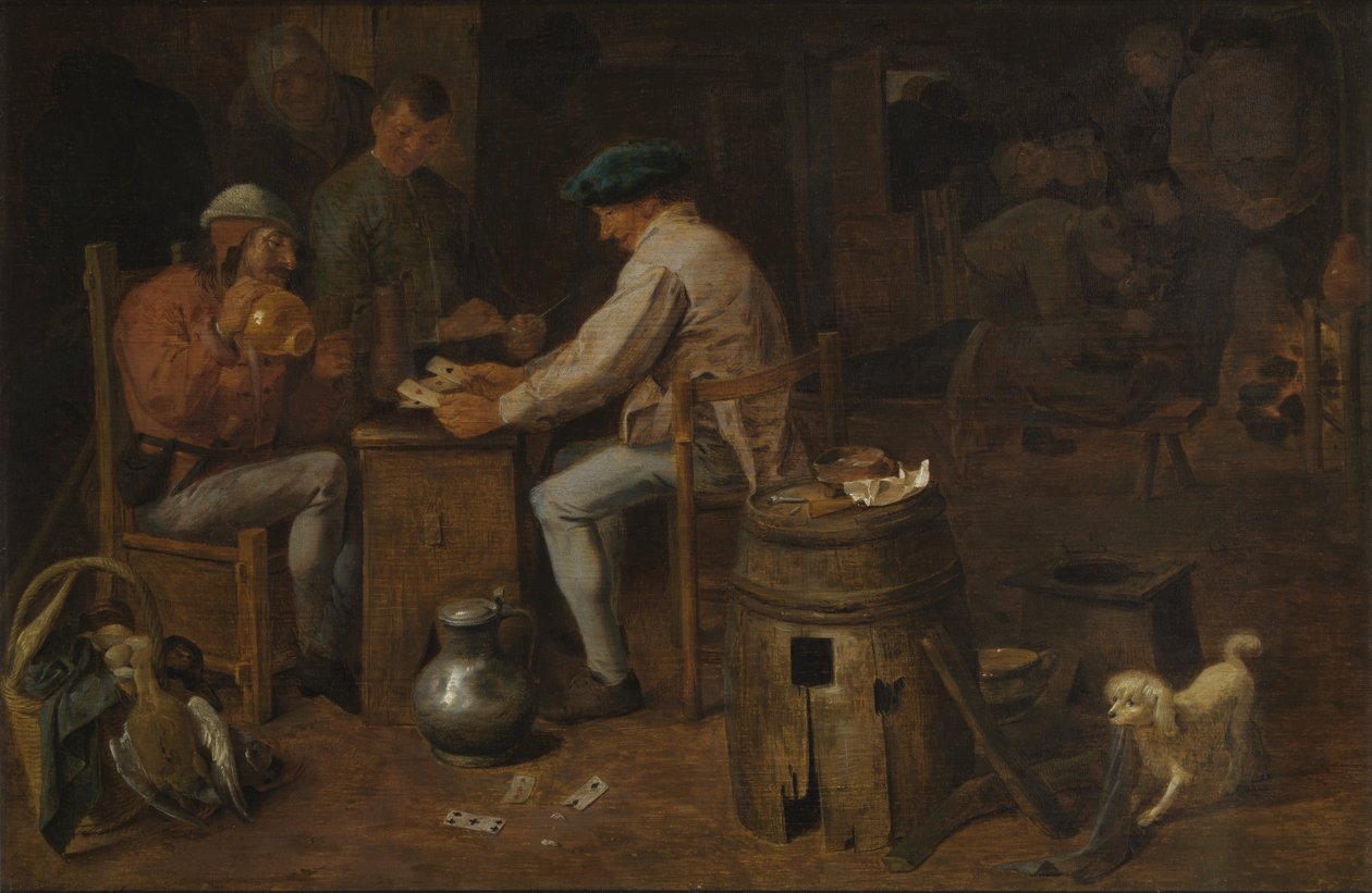 Os jogadores de cartas de Adriaen Brouwer