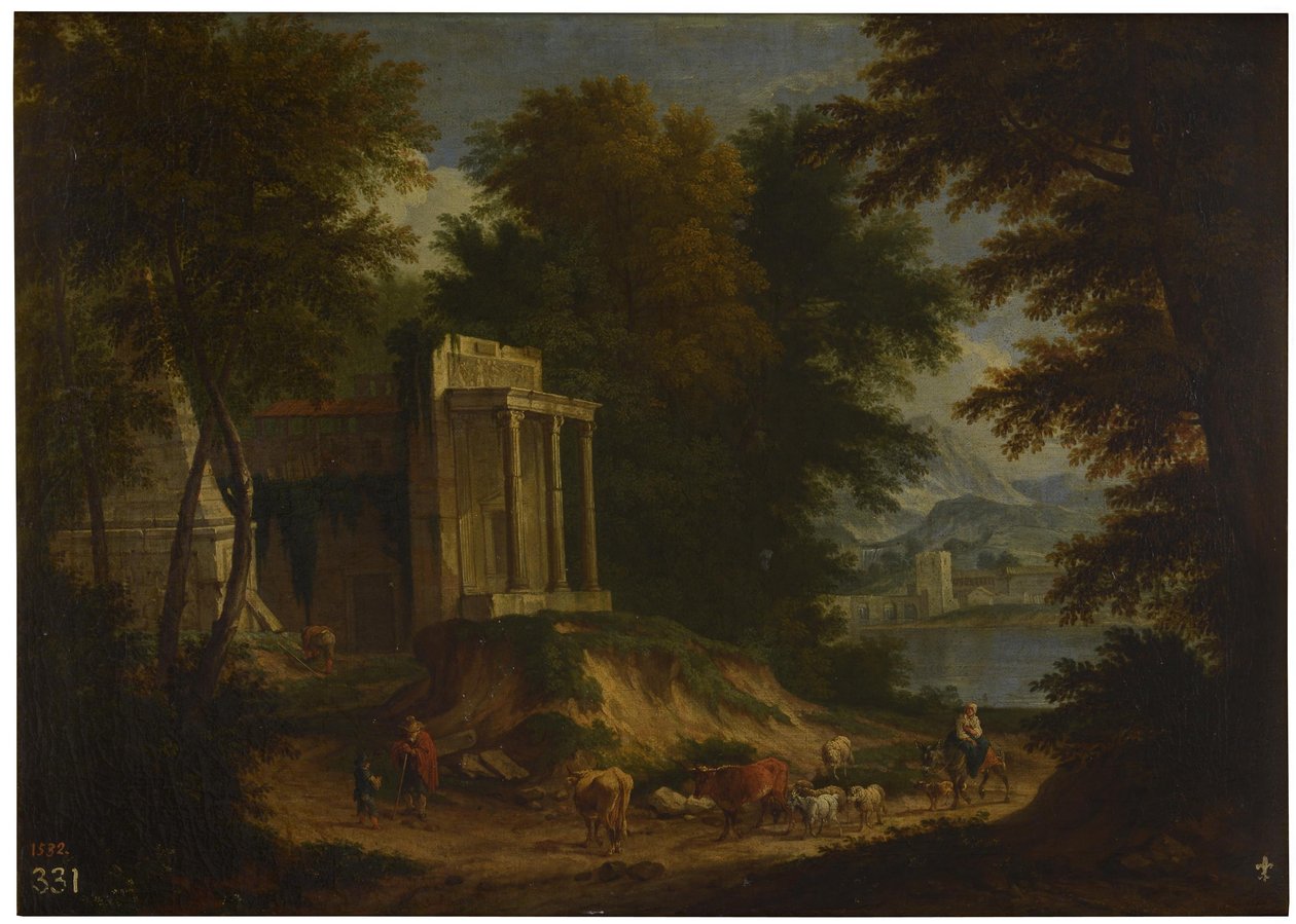 Paisagem com ruínas de Adriaen Frans Boudewyns