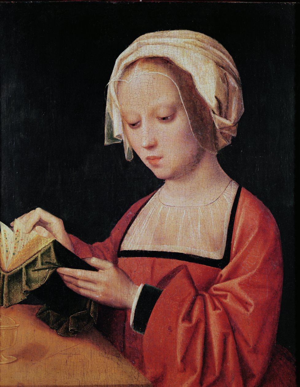 Leitura de Santa Maria Madalena de Adriaen Isenbrandt or Isenbrant