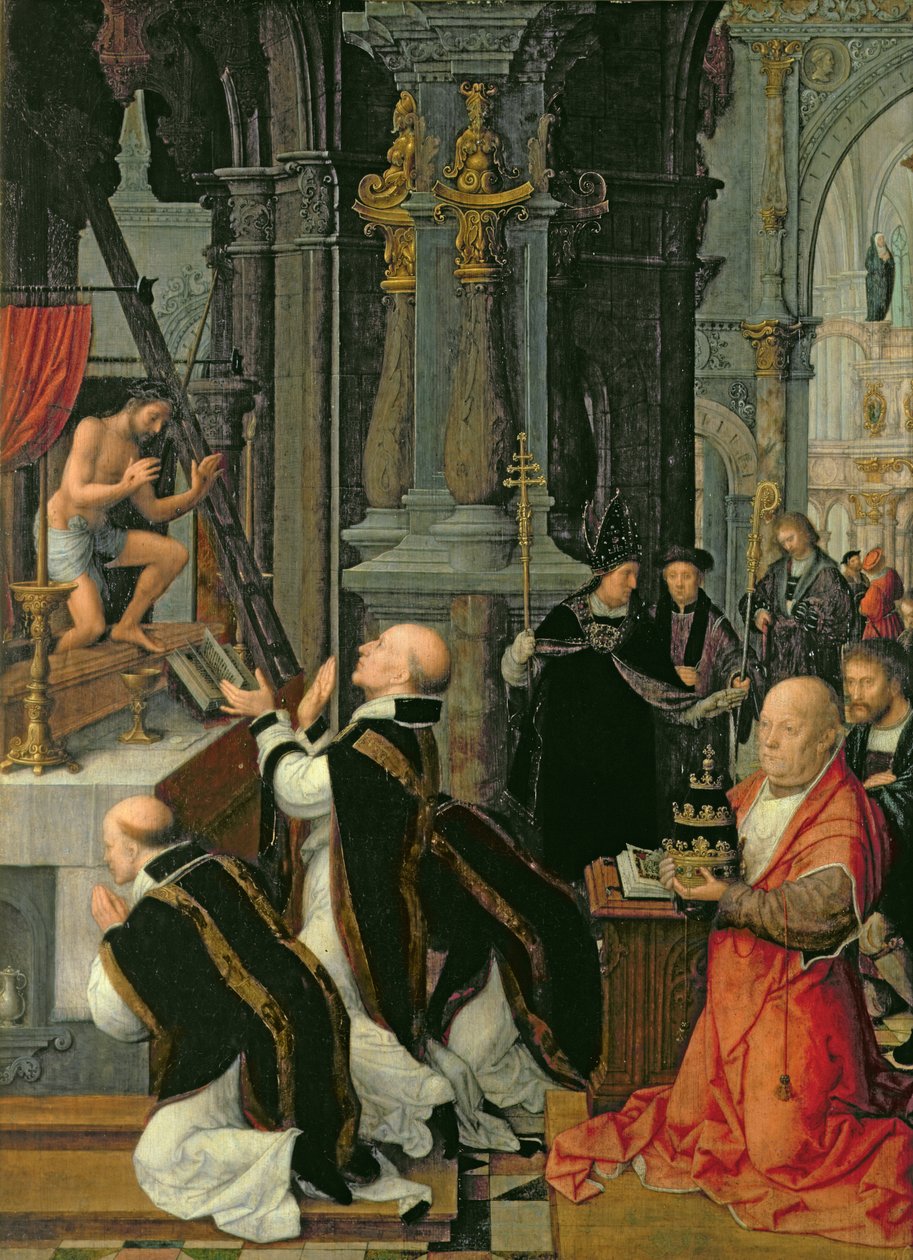 A missa de São Gregório de Adriaen Isenbrandt or Isenbrant