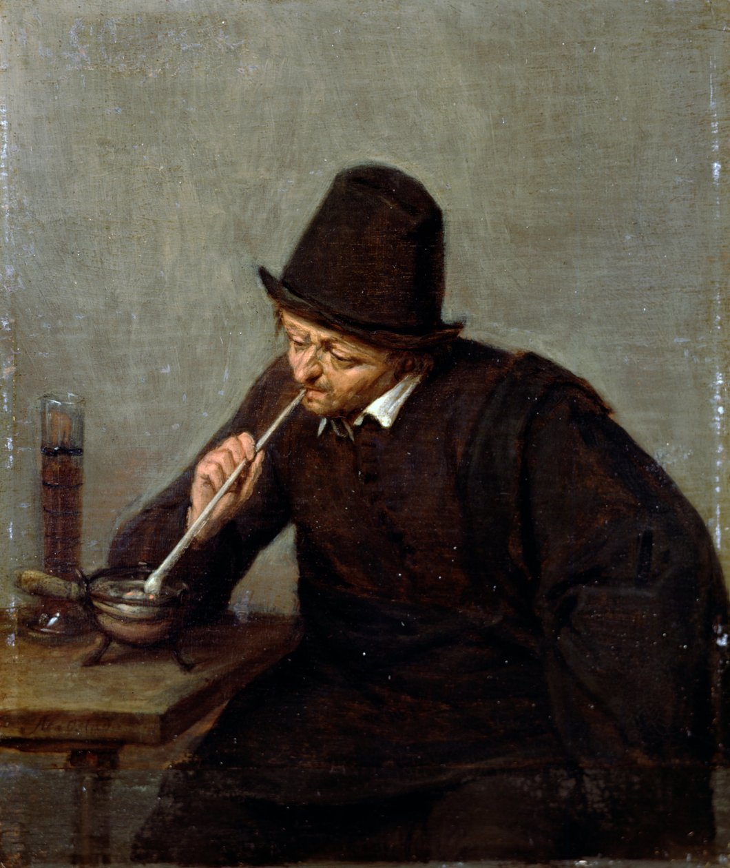 Um homem fumando de Adriaen Jansz. van Ostade