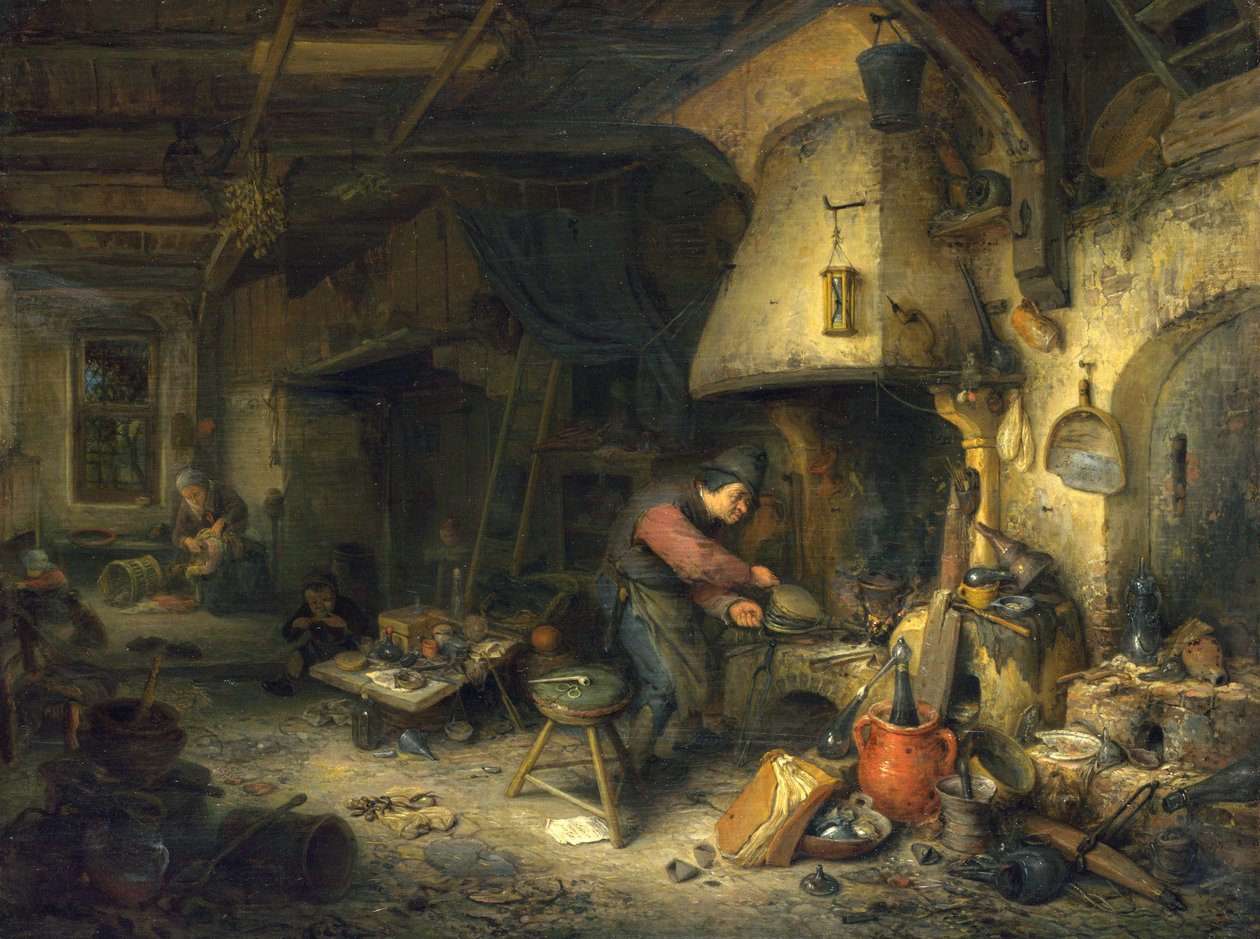Alquimista de Adriaen Jansz. van Ostade