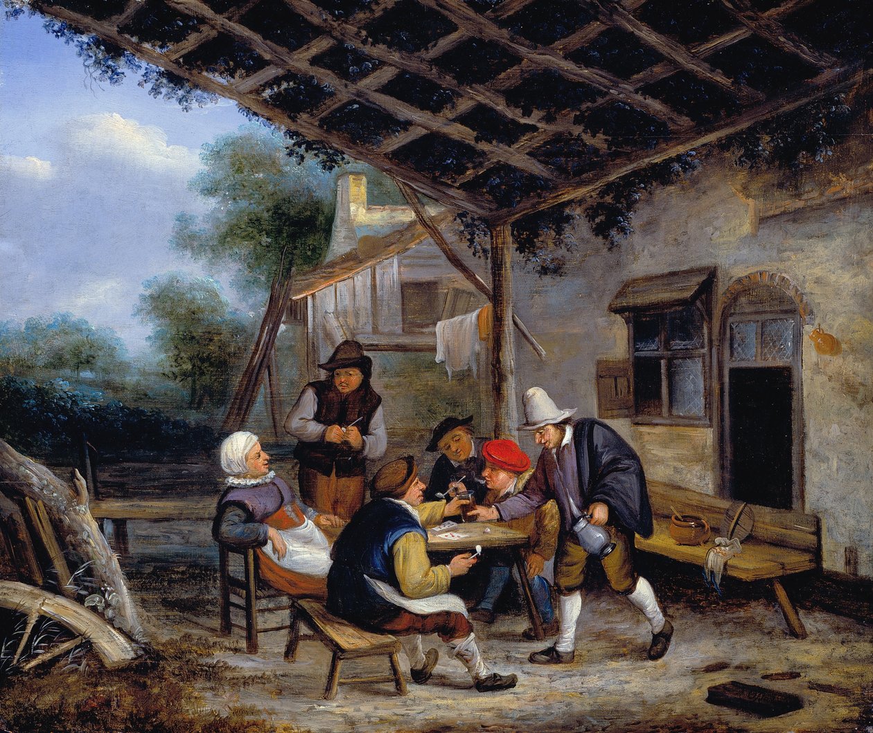 Camponeses bebendo de Adriaen Jansz. van Ostade