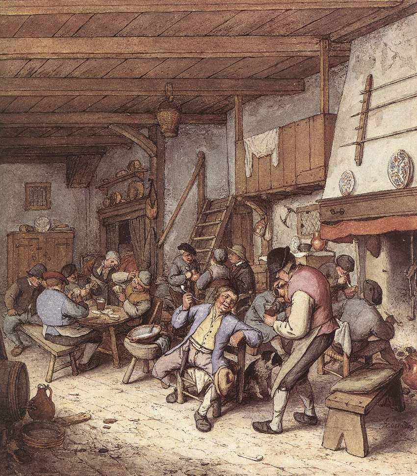 Tavern Interior de Adriaen Jansz. van Ostade