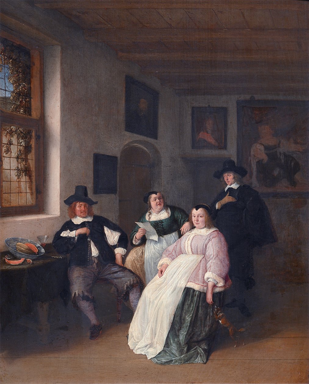 A família De Goyer e o pintor de Adriaen Jansz. van Ostade