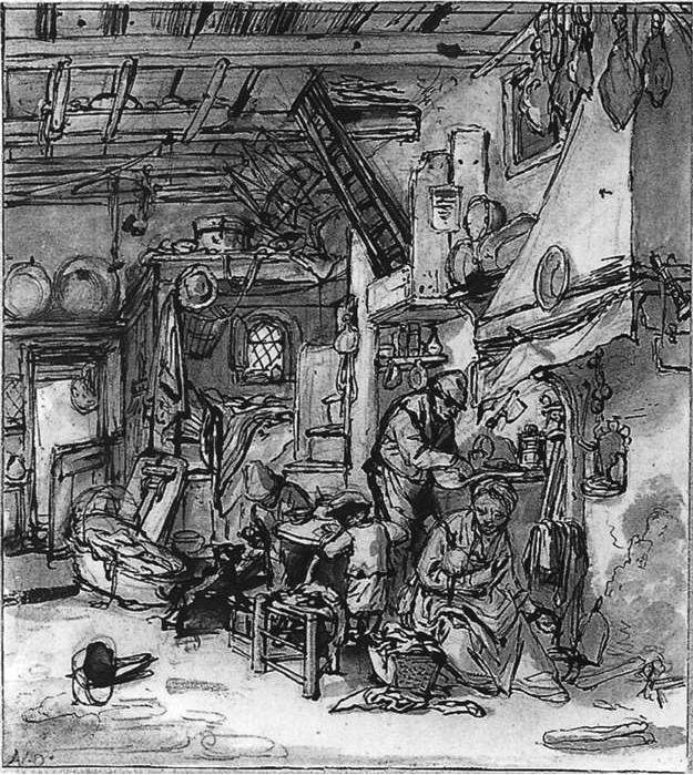 A família de Adriaen Jansz. van Ostade