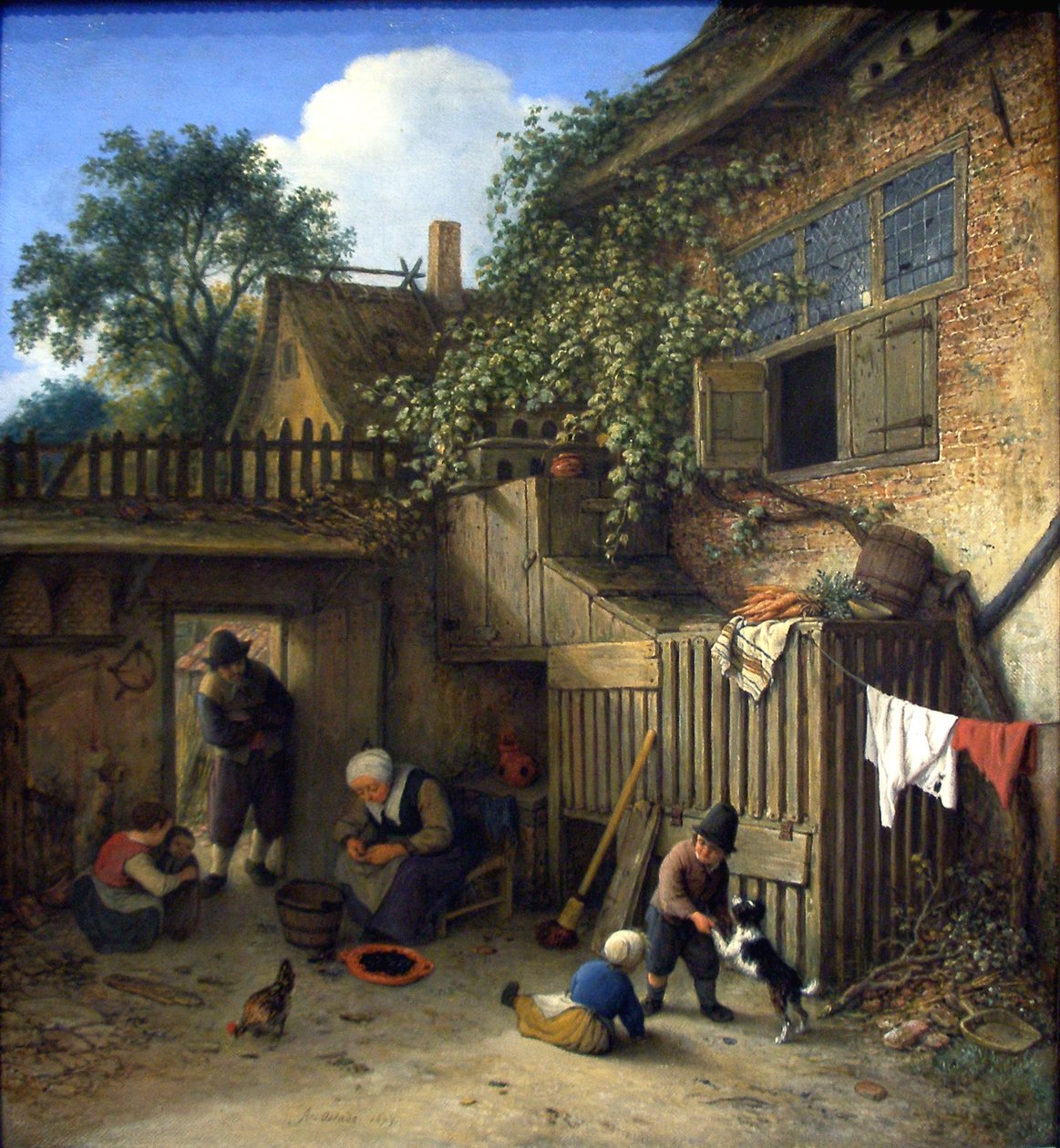 A casa de campo de Adriaen Jansz. van Ostade