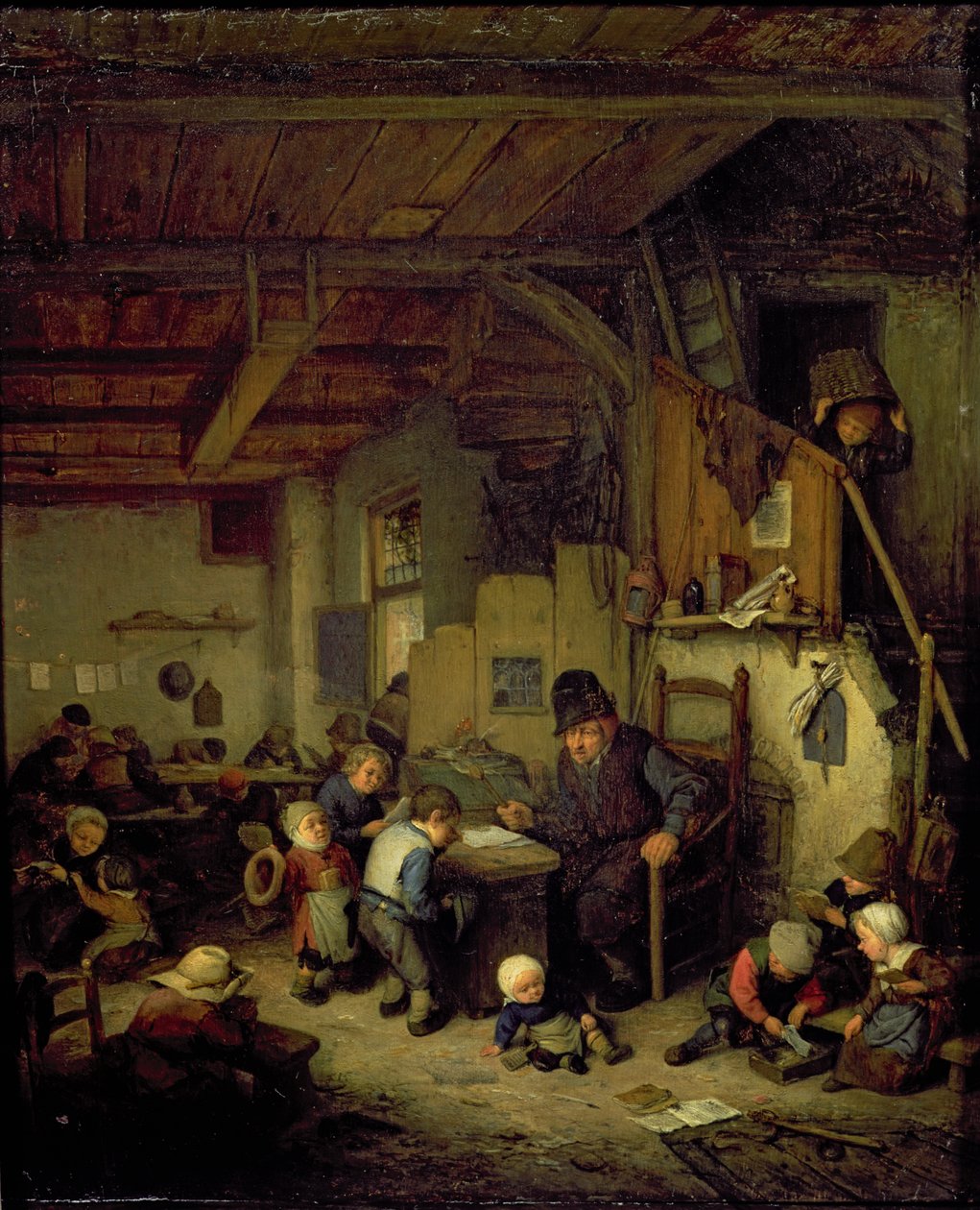O mestre da escola, c.1662 de Adriaen Jansz. van Ostade