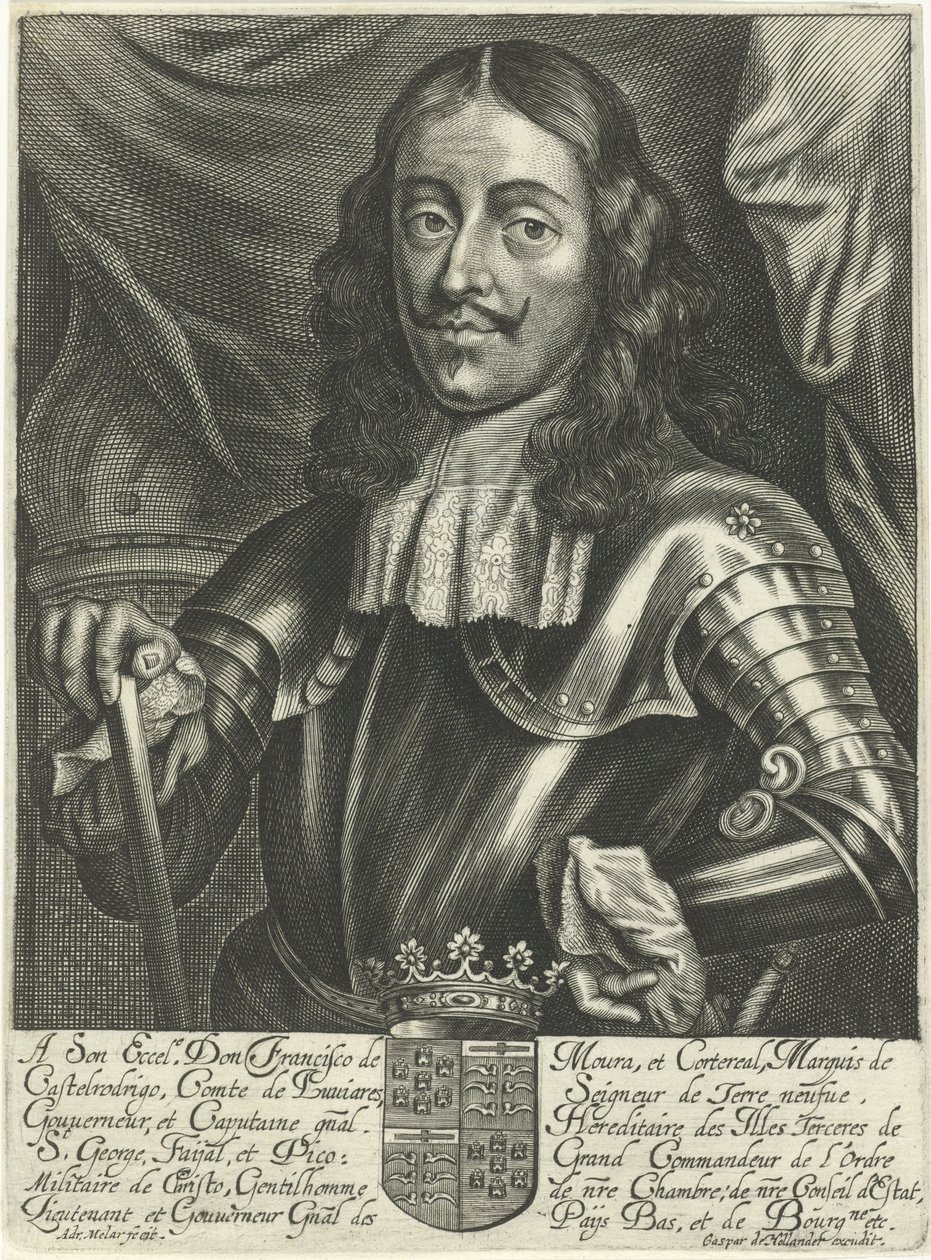 Retrato de Francisco de Castel Rodrigo de Adriaen Millaert