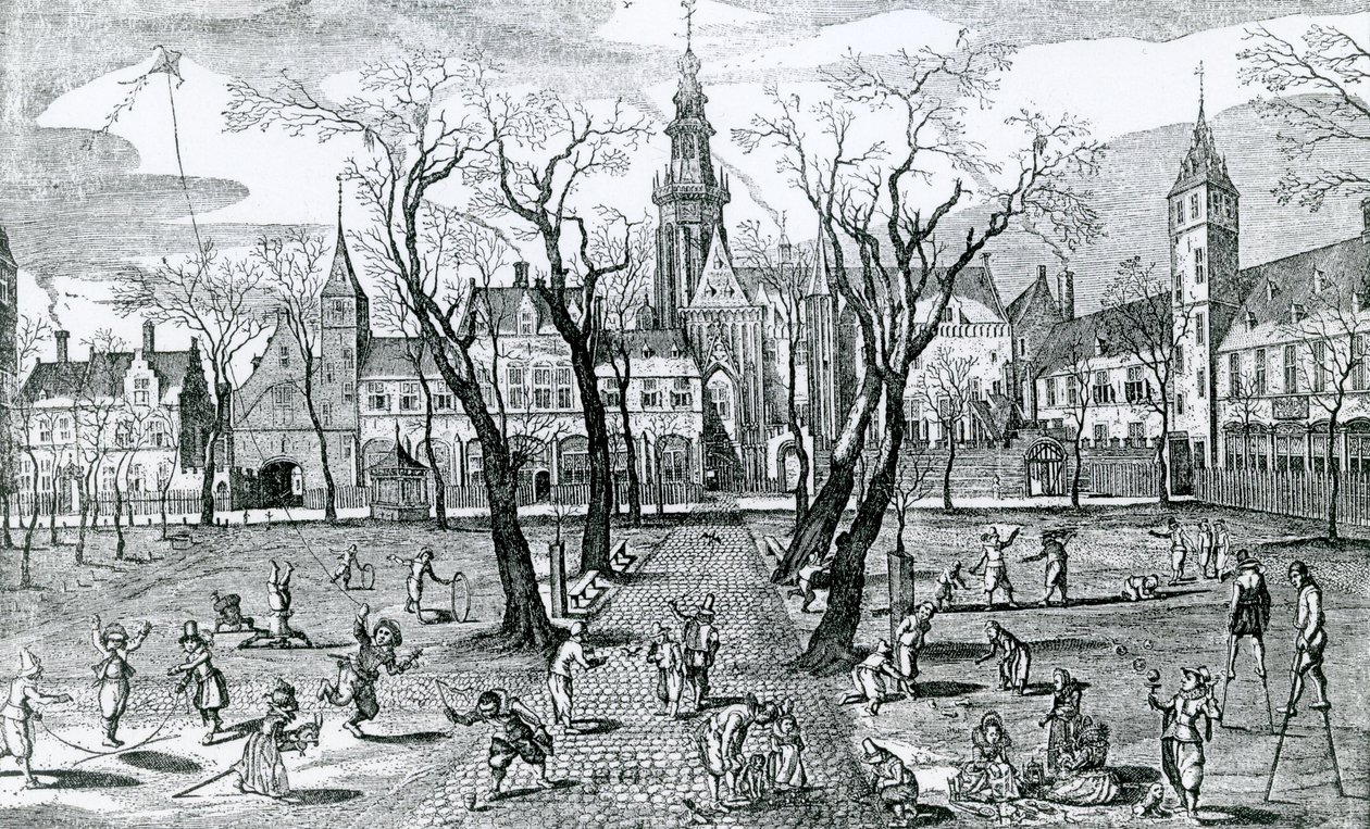 Jogos infantis, 1618 de Adriaen Pietersz van de Venne