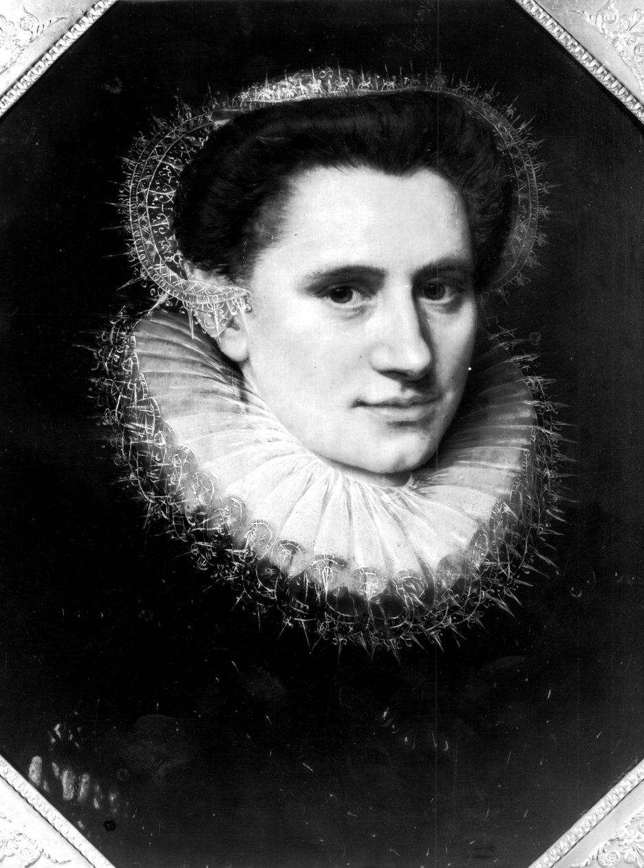 Retrato de uma mulher de Adriaen Thomasz Key