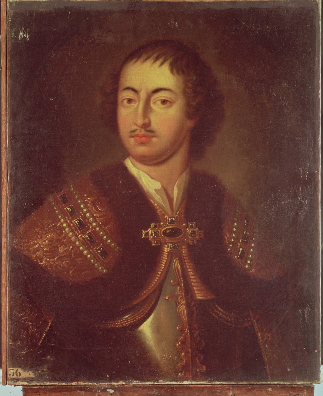 Retrato de Pedro I (1672-1725) de Adriaan van der Werff