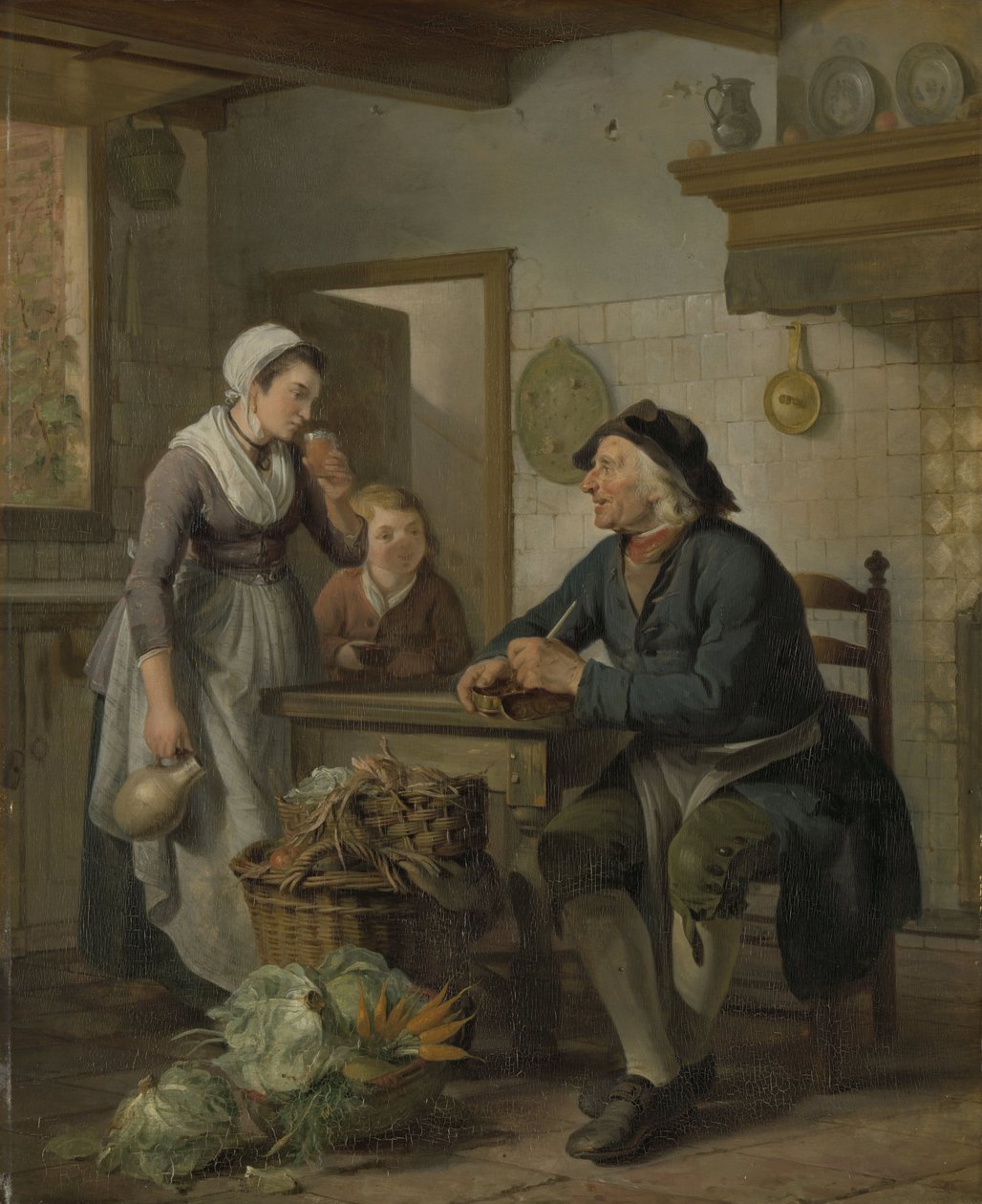 Visita matinal, 1796 de Adriaan de Lelie