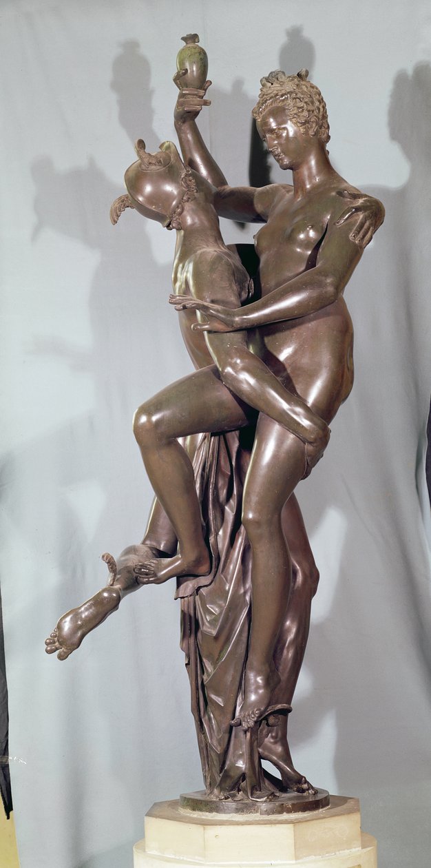 Mercúrio e Psique, 1593 (bronze) de Adriaen de Vries