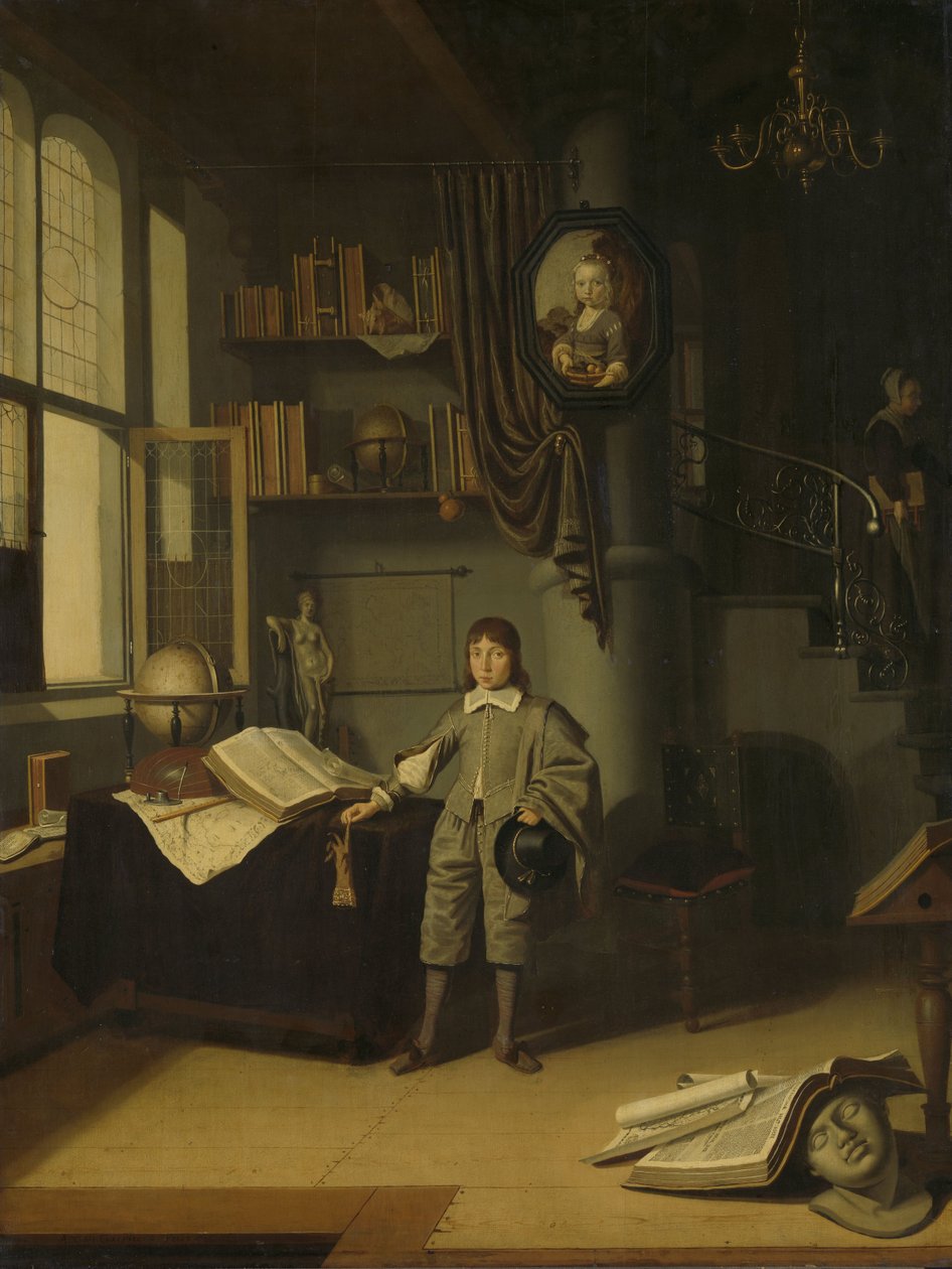 Um jovem em um estudo de Adriaen van Gaesbeeck