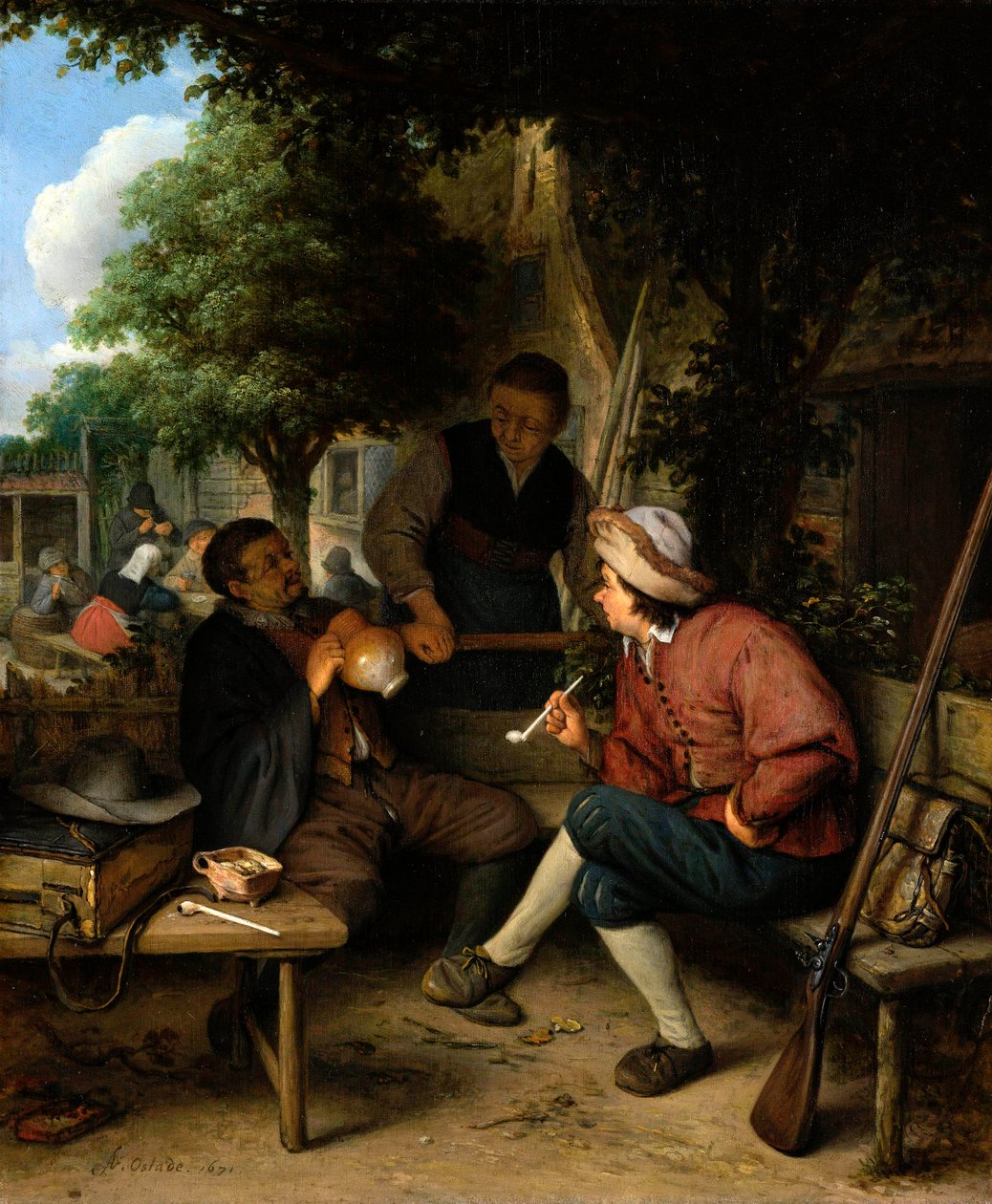 Viajantes a descansar de Adriaen Jansz. van Ostade