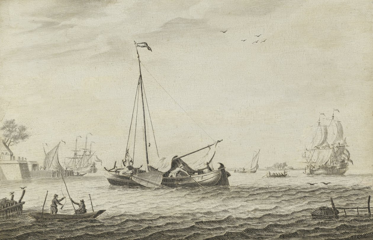 Um Kaag e outros navios de Adriaen van Salm