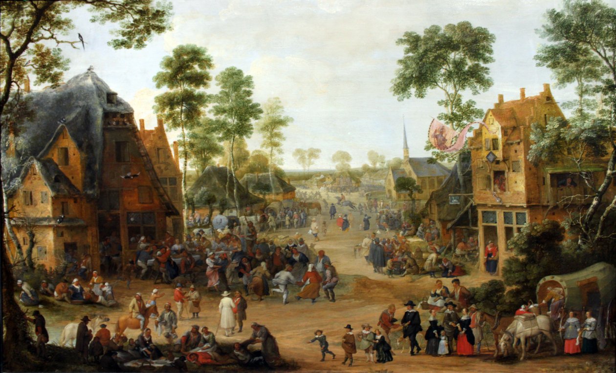 Festival da Igreja da Aldeia de Adriaen van Stalbemt