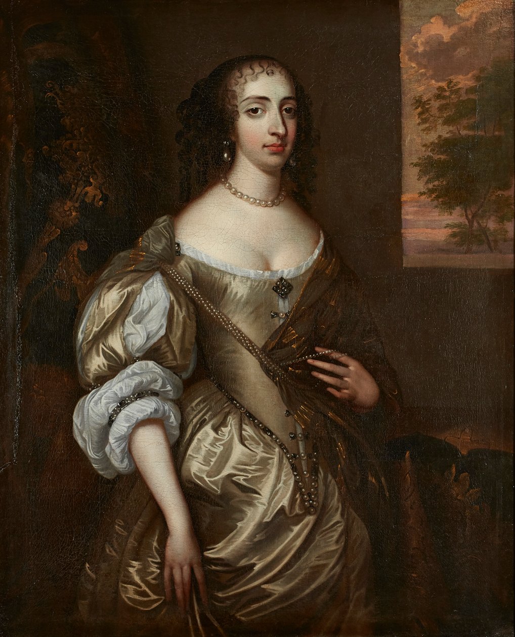 Retrato de Maria de Orange (óleo sobre tela) de Adriaen (circle of) Hanneman