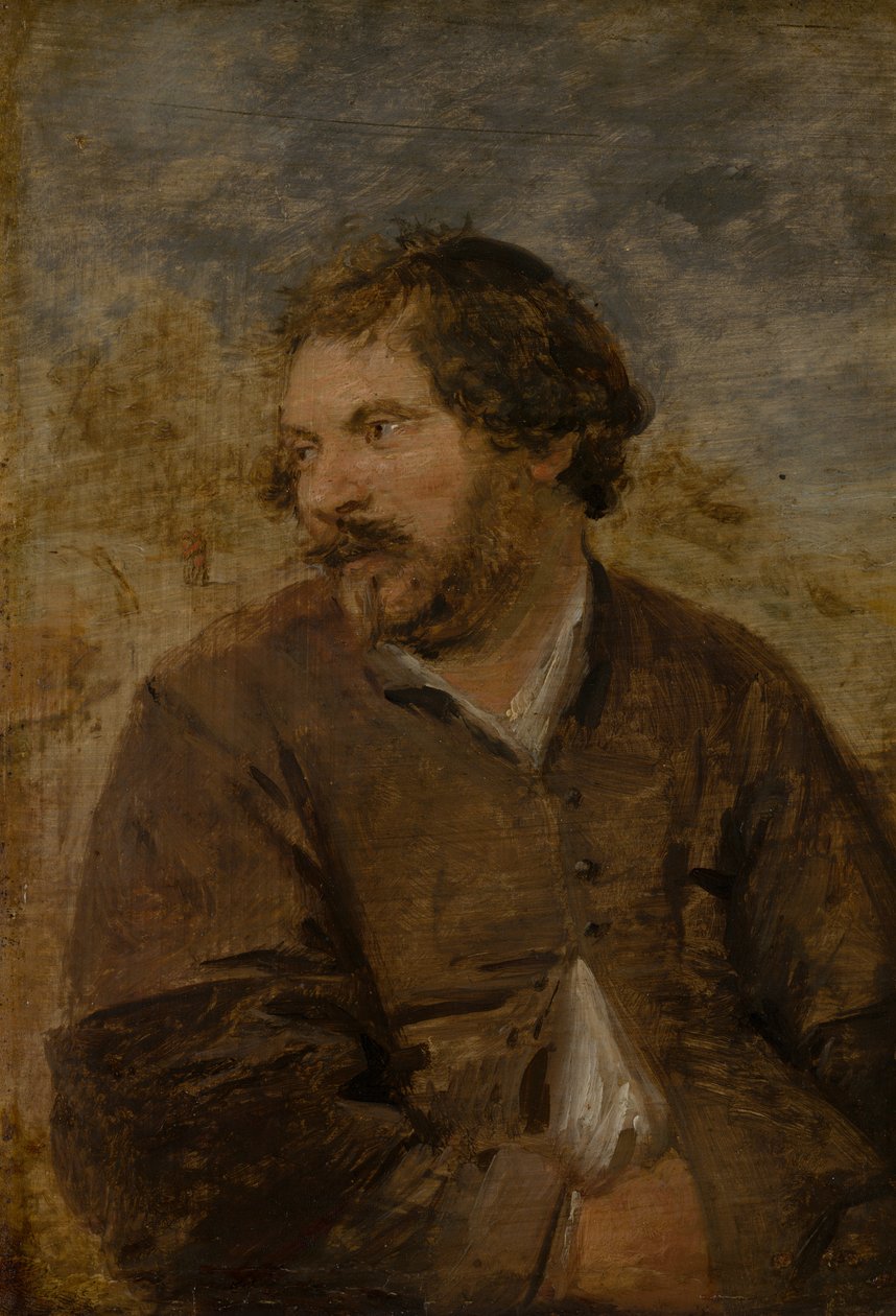 Um homem gordo de Adriaen Brouwer
