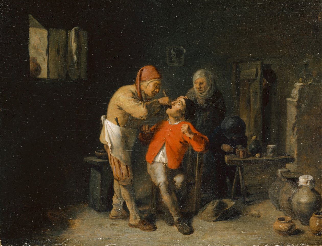 No dentista, 1625-38 de Adriaen Brouwer