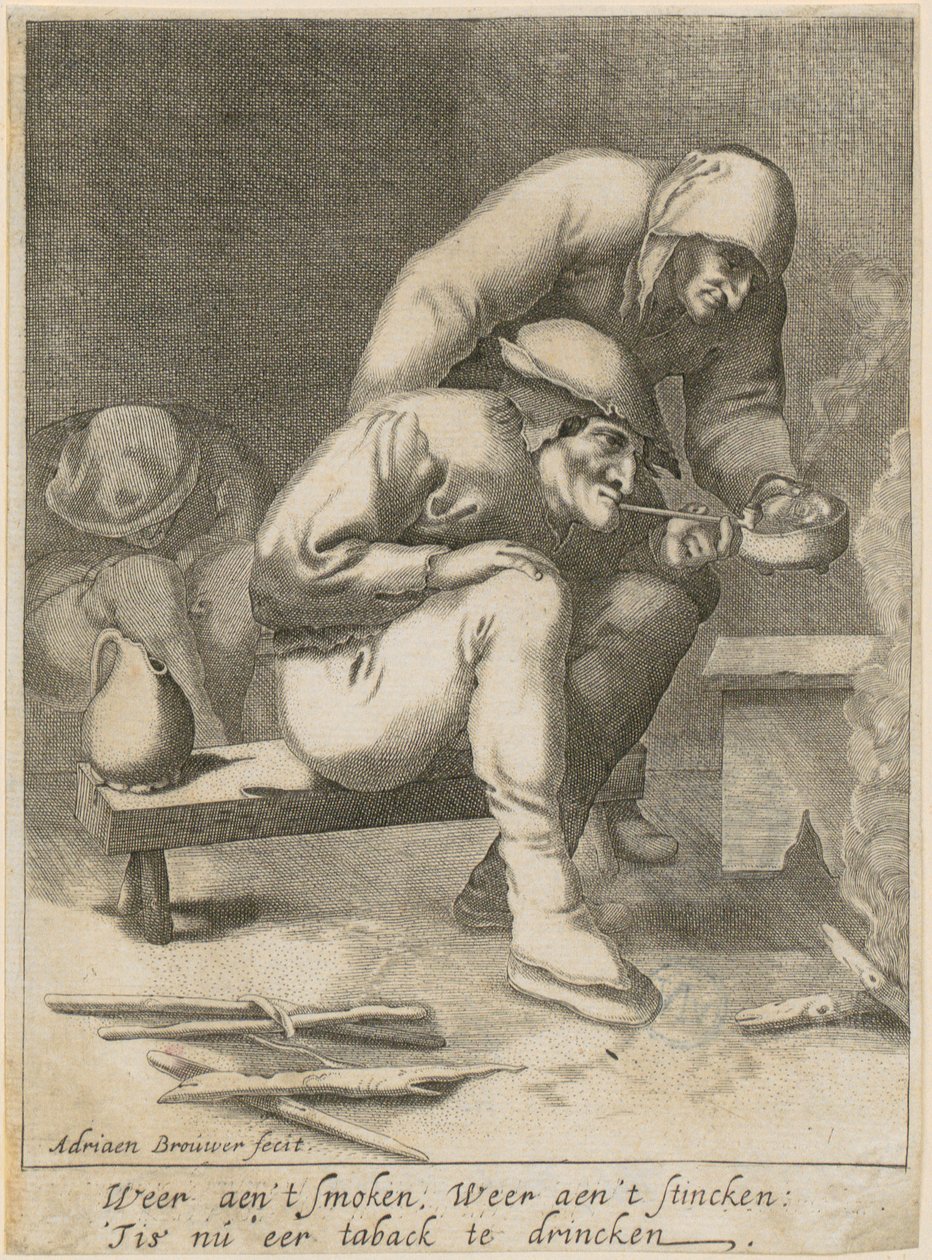 fumadores de cachimbo de Adriaen Brouwer