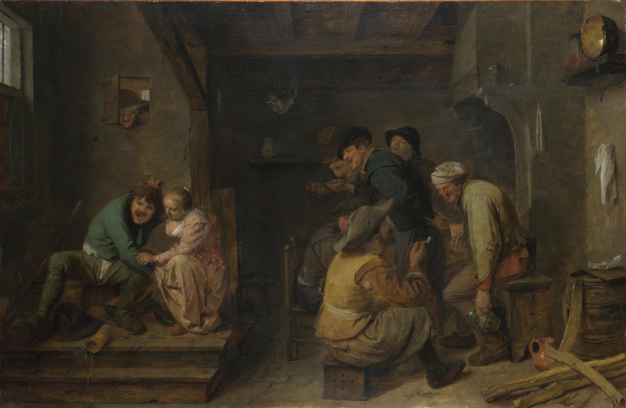 Cena de taberna de Adriaen Brouwer