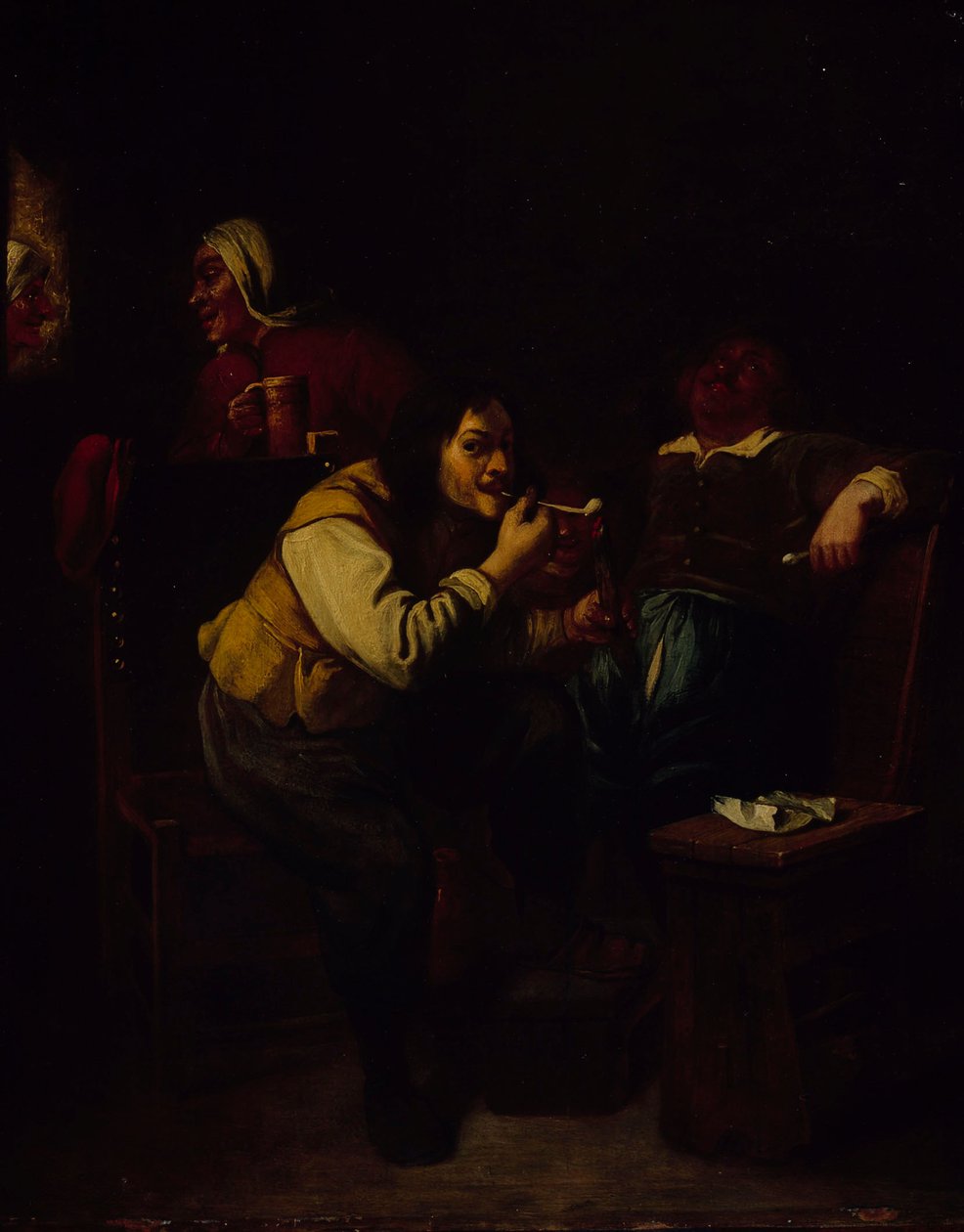 Os fumadores de cachimbo de Adriaen Brouwer